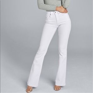 WHITE BOOTCUT JEANS